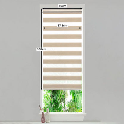 GoodHome Brize rullegardin 37,3 x 160 cm lys beige