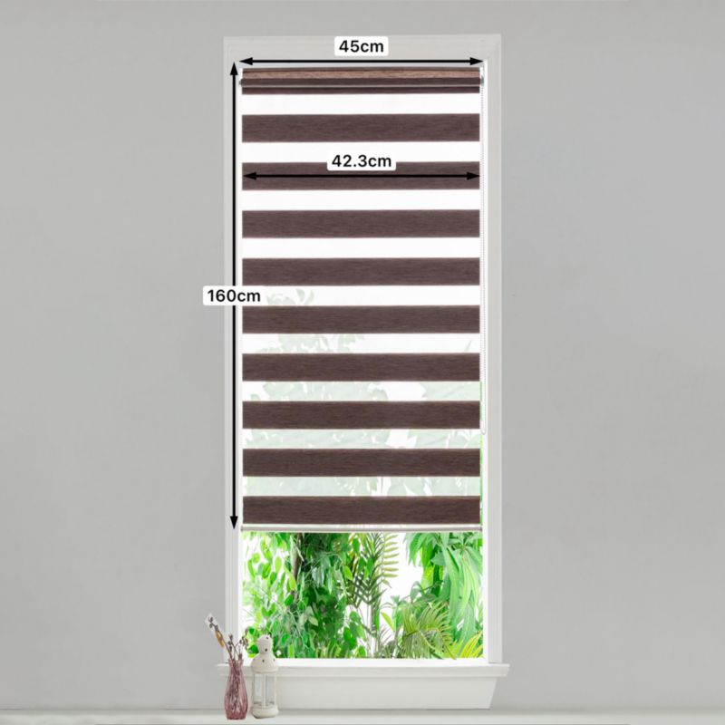 GoodHome Brize rullegardin 42,3 x 160 cm i brun