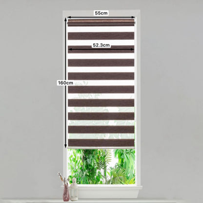 GoodHome Brize rullegardin 52,3 x 160 cm i brun