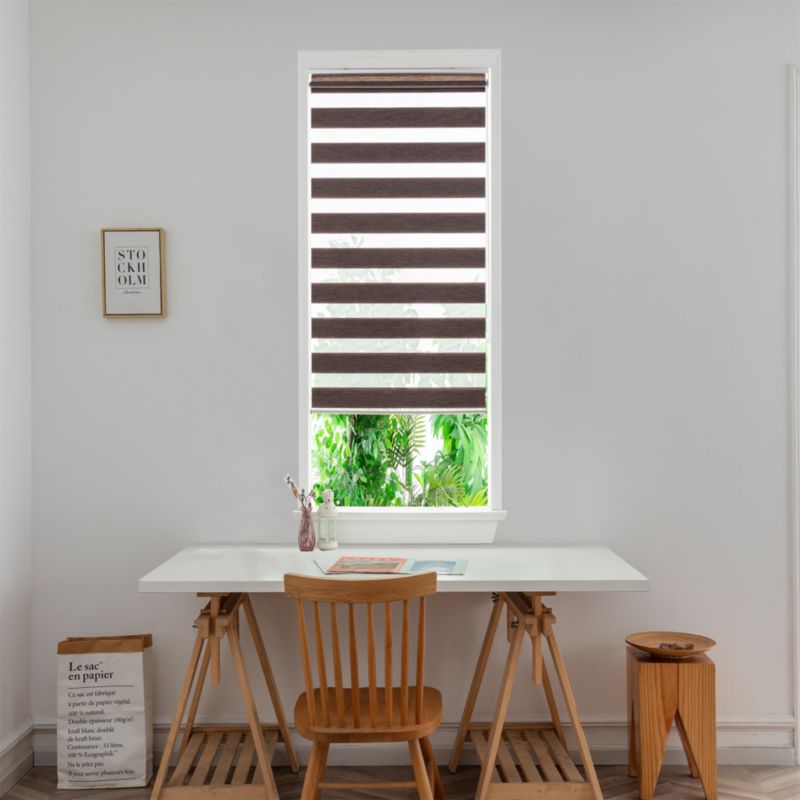 GoodHome Brize rullegardin 52,3 x 160 cm i brun