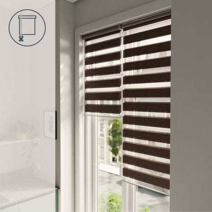 GoodHome Brize rullegardin 57,3 x 160 cm brun