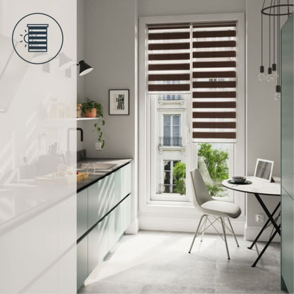 GoodHome Brize rullegardin 72,3 x 240 cm brun