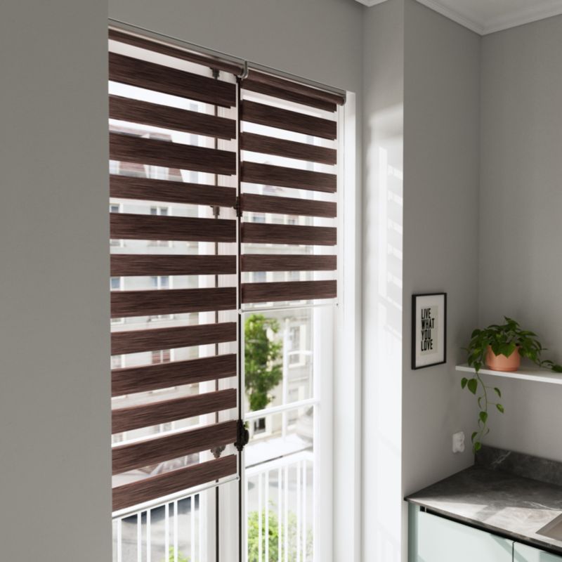 GoodHome Brize rullegardin 72,3 x 240 cm brun