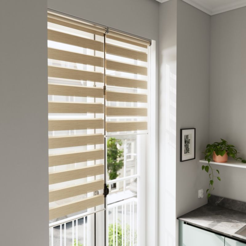 GoodHome Brize rullegardin 72,3 x 240 cm lys beige