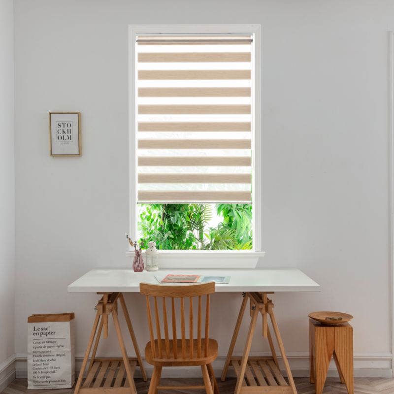 GoodHome Brize rullegardin 72,3 x 240 cm lys beige