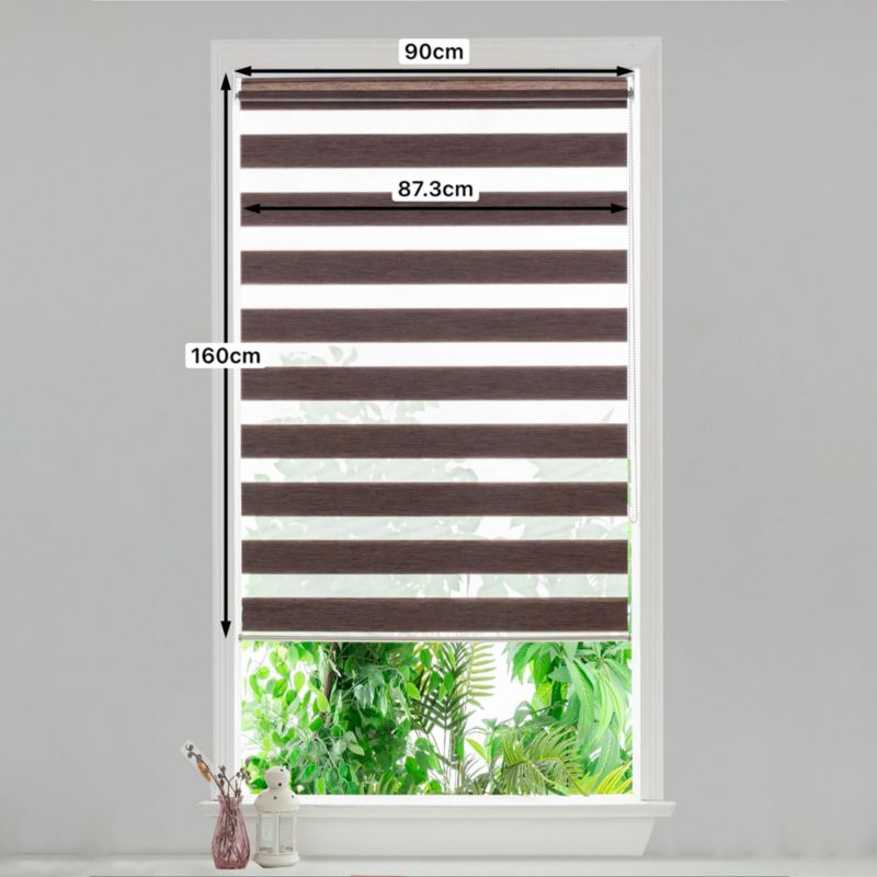 GoodHome Brize rullegardin 87,3 x 160 cm brun