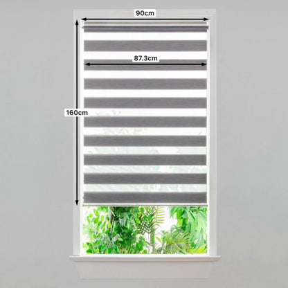 GoodHome Brize rullegardin 87,3 x 160 cm grå