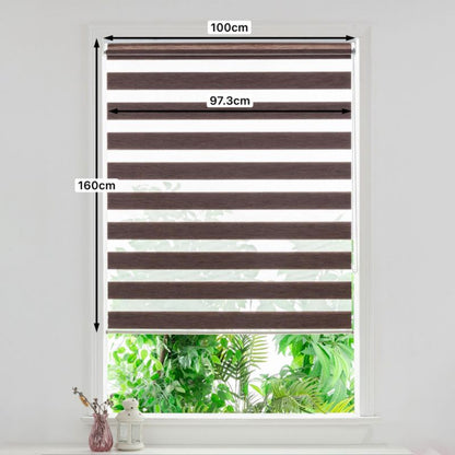 GoodHome Brize rullegardin 97,3 x 160 cm brun