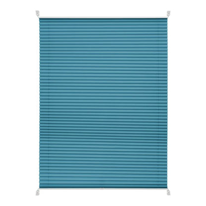 GoodHome Caprera plisségardin 42 x 150 cm blå