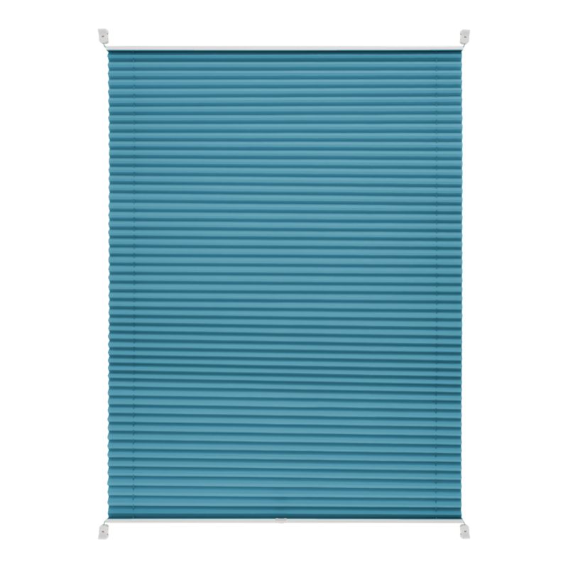GoodHome Caprera plissé-gardin 57 x 150 cm blå