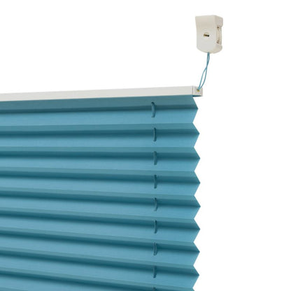 GoodHome Caprera plisségardin 68 x 210 cm blå