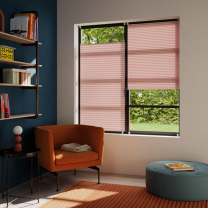 GoodHome Caprera plisségardin 73 x 150 cm fersken