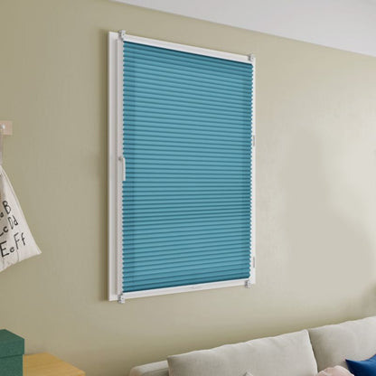 GoodHome Caprera plisségardin 73 x 150 cm blå