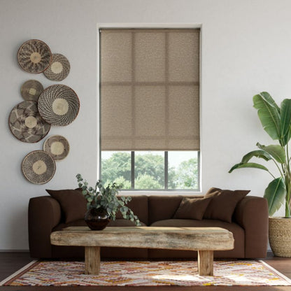 GoodHome Eccles rullegardin 118 x 160 cm brun