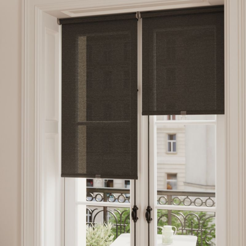 GoodHome Eccles rullegardin 53 x 160 cm sort