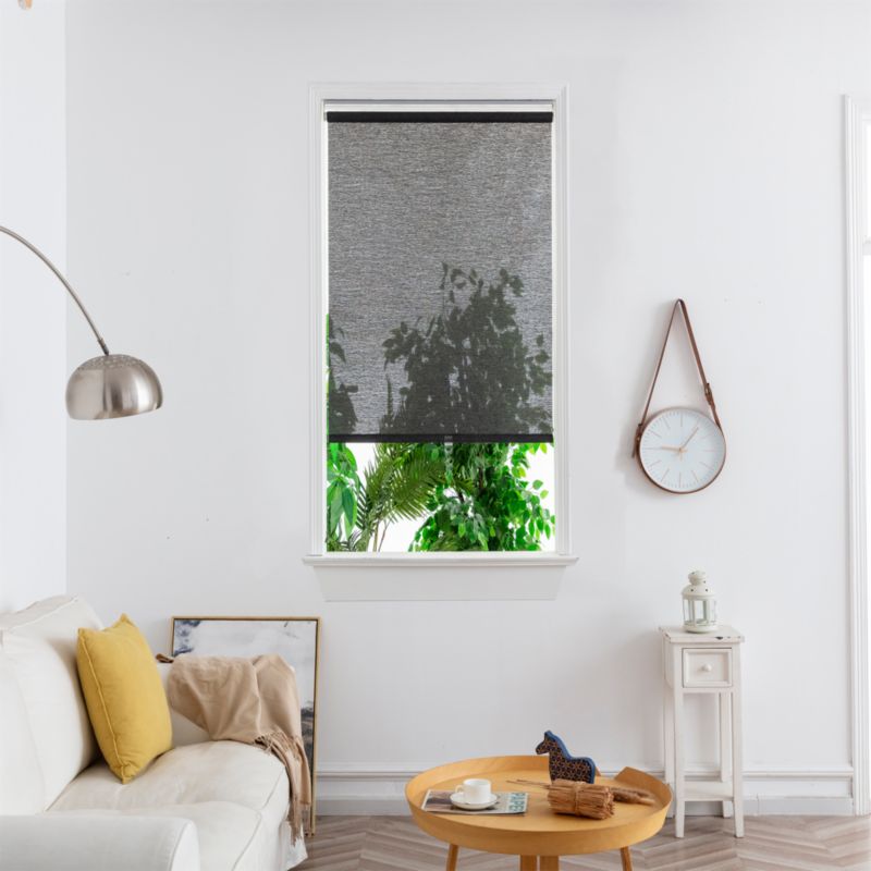 GoodHome Eccles rullegardin 53 x 160 cm sort