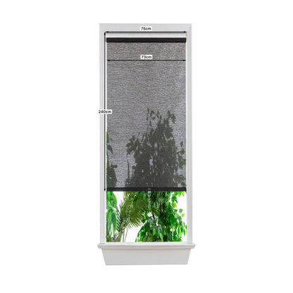 GoodHome Eccles rullegardin 73 x 240 cm sort