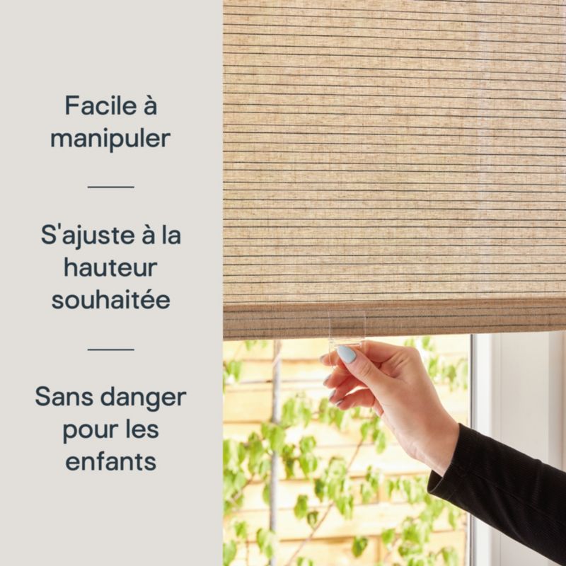 GoodHome Eccles rullegardin 73 x 240 cm sort