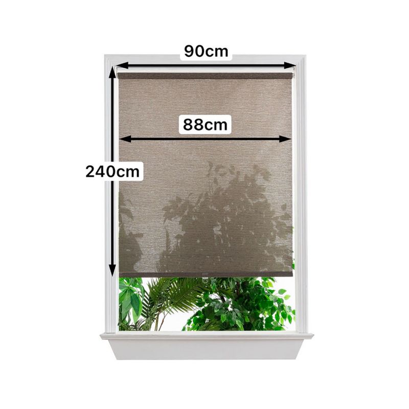 GoodHome Eccles rullegardin 88 x 240 cm i elfenbensfarve