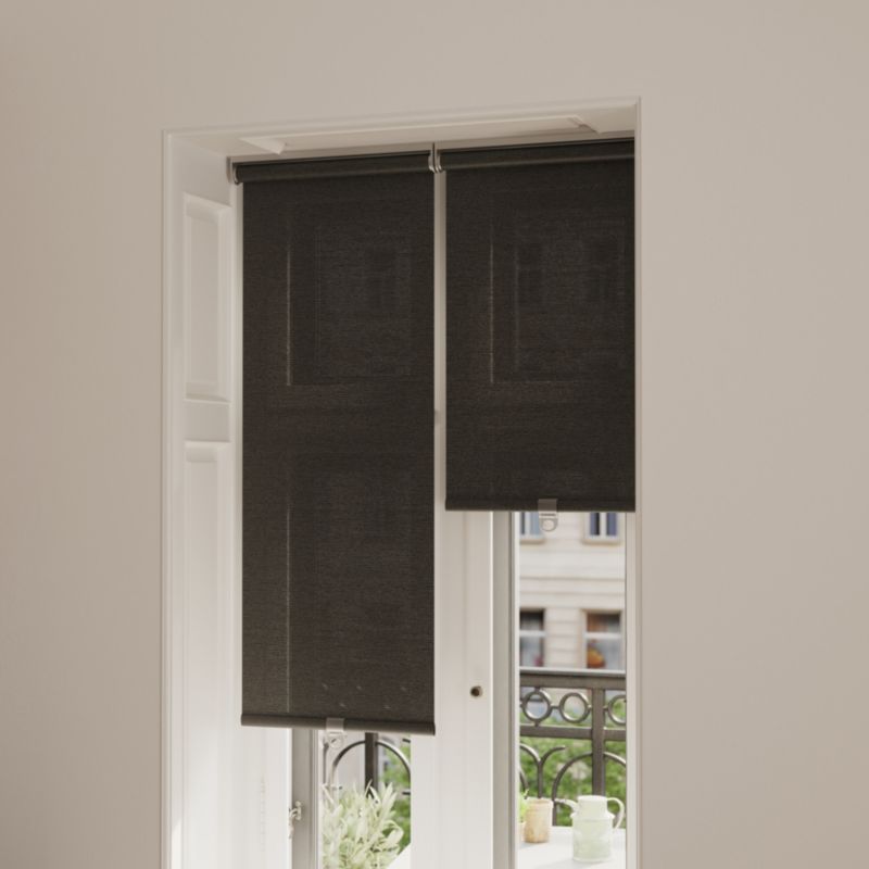 GoodHome Eccles TEK rullegardin 38 x 160 cm sort