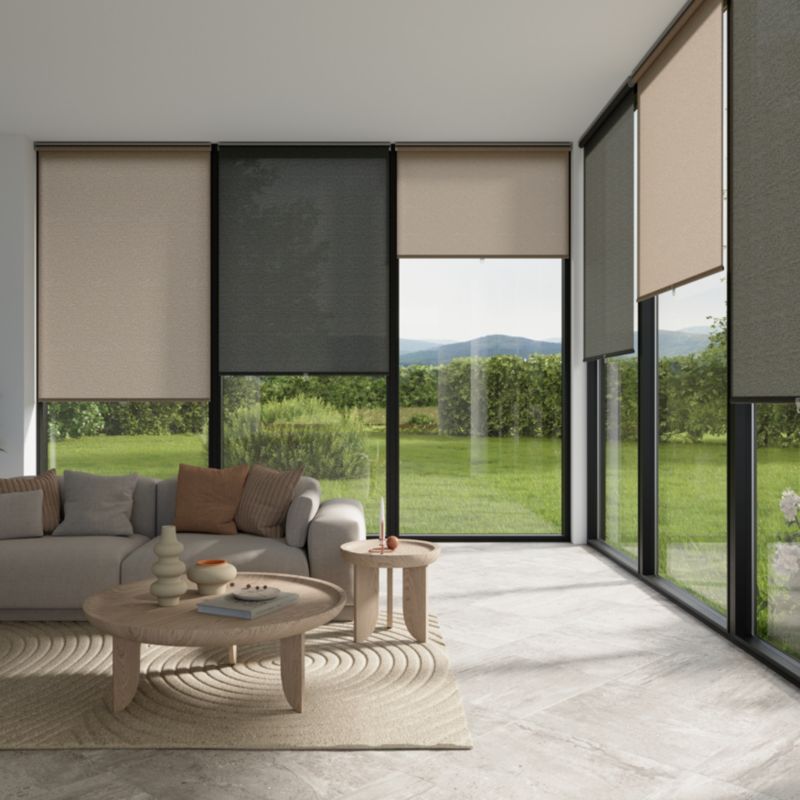 GoodHome Eccles TEK rullegardin 53 x 160 cm brun
