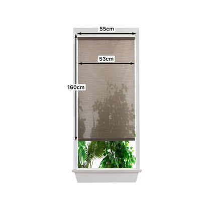GoodHome Eccles TEK rullegardin 53 x 160 cm brun