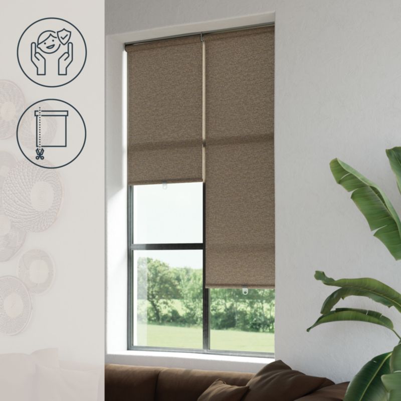 GoodHome Eccles TEK rullegardin 88 x 160 cm brun