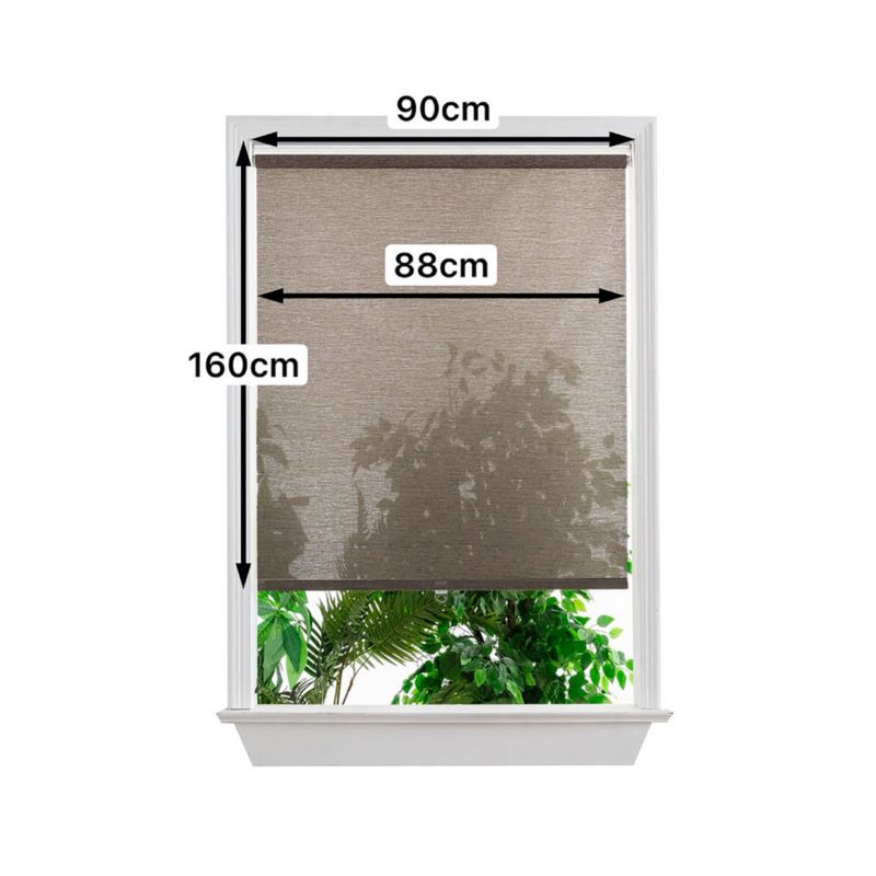 GoodHome Eccles TEK rullegardin 88 x 160 cm brun