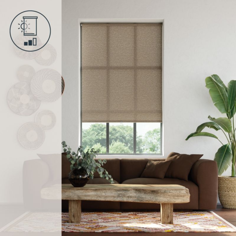 GoodHome Eccles TEK rullegardin 98 x 160 cm brun