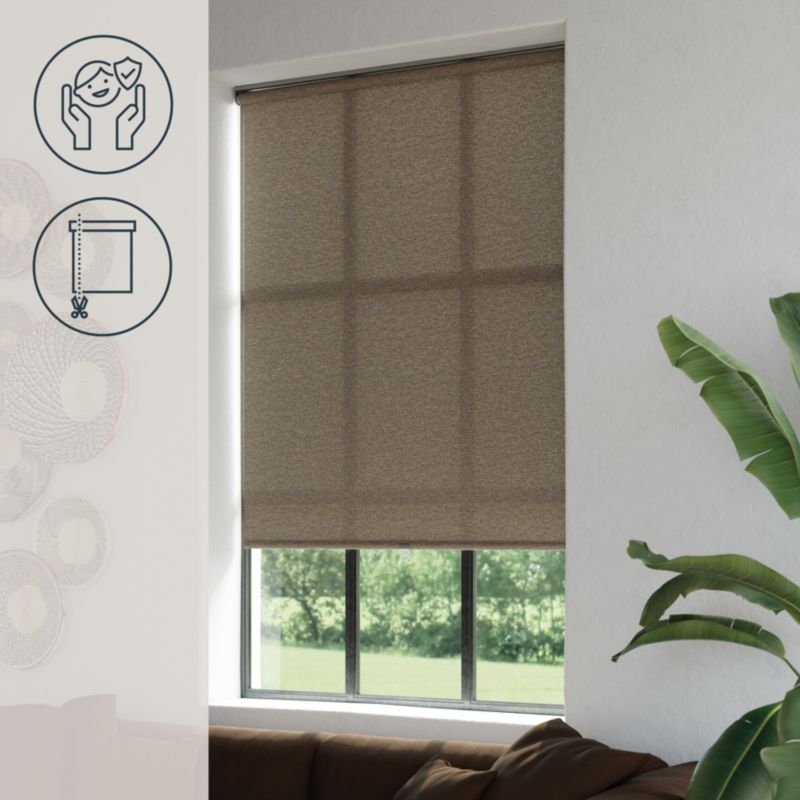 GoodHome Eccles TEK rullegardin 98 x 160 cm brun