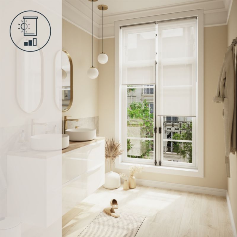 GoodHome Flasor rullegardin 72,3 x 240 cm hvid