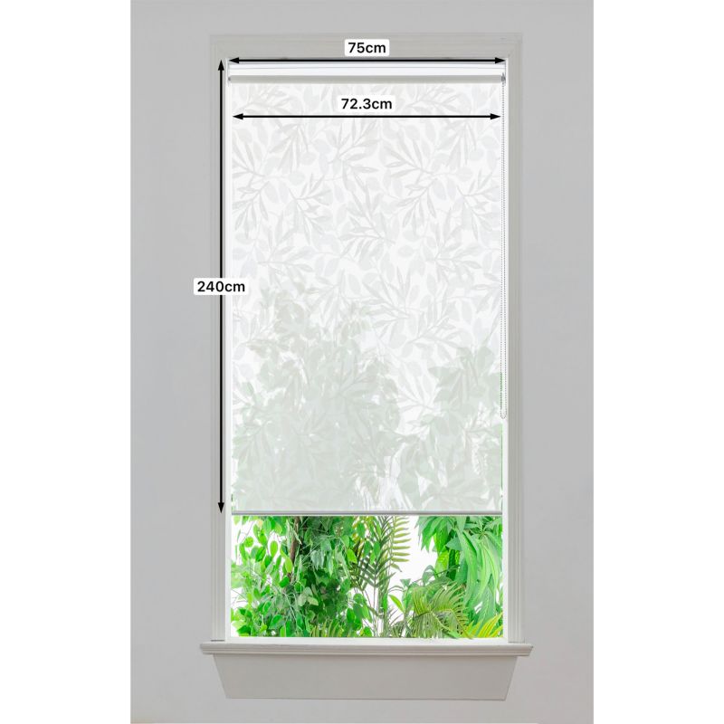 GoodHome Flasor rullegardin 72,3 x 240 cm hvid