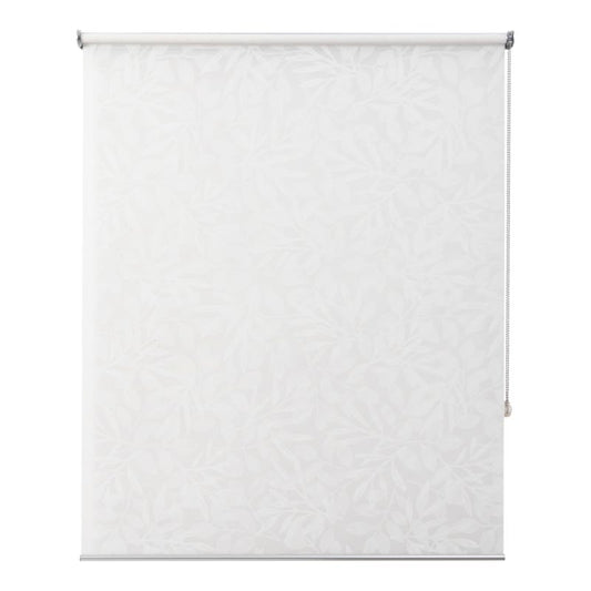 GoodHome Flasor rullegardin BLOMSTER 117,3 x 160 cm hvid