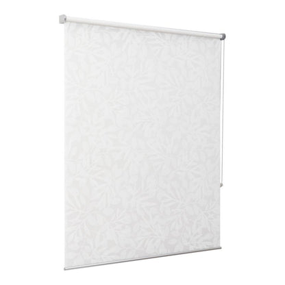 GoodHome Flasor rullegardin BLOMSTER 117,3 x 160 cm hvid