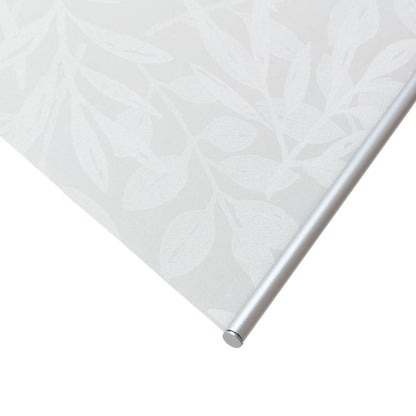GoodHome Flasor rullegardin med blomster 52,3 x 160 cm hvid