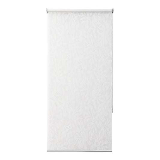 GoodHome Flasor rullegardin med blomster 57,3 x 160 cm hvid