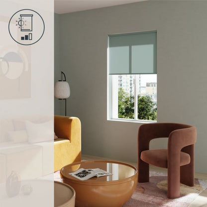 GoodHome Halo rullegardin 137 x 160 cm i mørkeblå