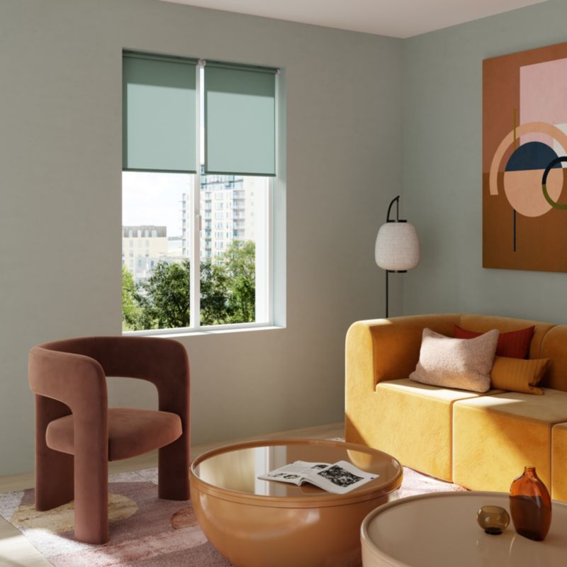 GoodHome Halo rullegardin 137 x 160 cm i mørkeblå