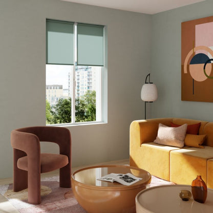 GoodHome Halo rullegardin 137 x 160 cm i mørkeblå