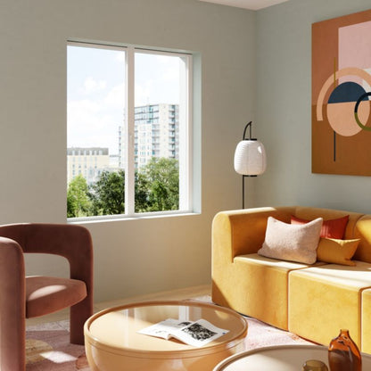 GoodHome Halo rullegardin 137 x 160 cm i mørkeblå