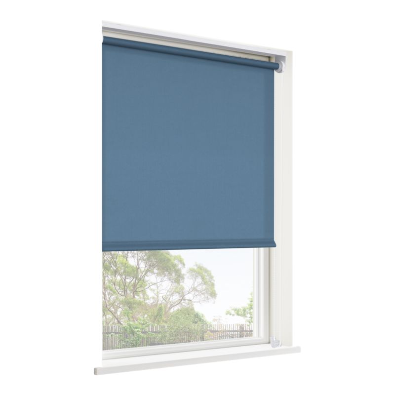 GoodHome Halo rullegardin 137 x 160 cm i mørkeblå