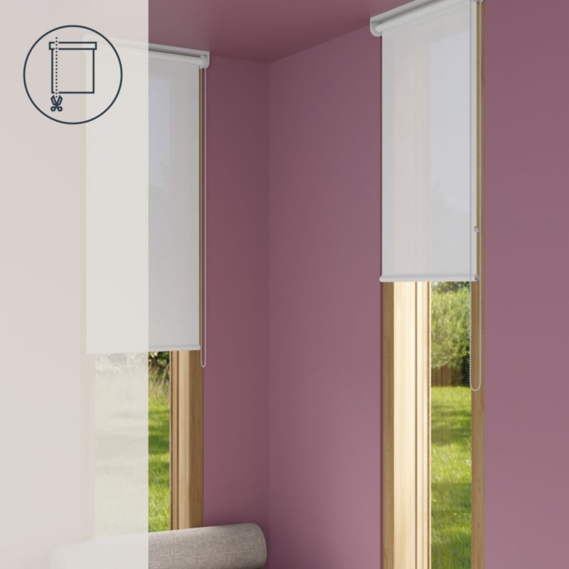 GoodHome Halo rullegardin 37 x 160 cm hvid