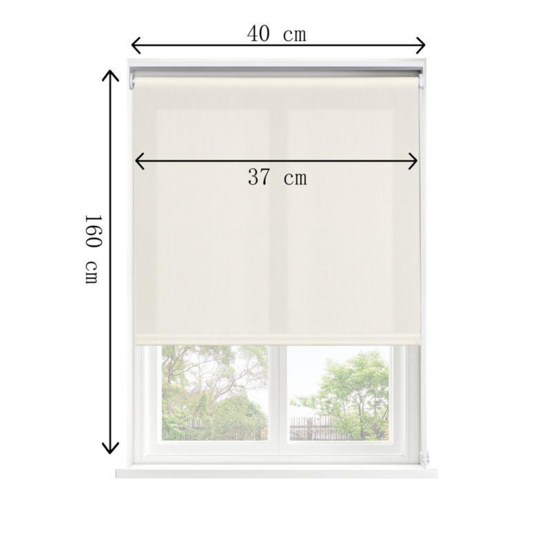 GoodHome Halo rullegardin 37 x 160 cm hvid