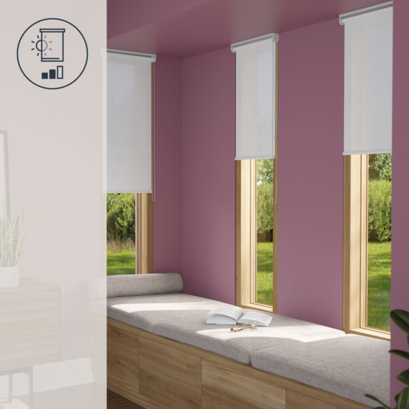 GoodHome Halo rullegardin 42 x 160 cm hvid