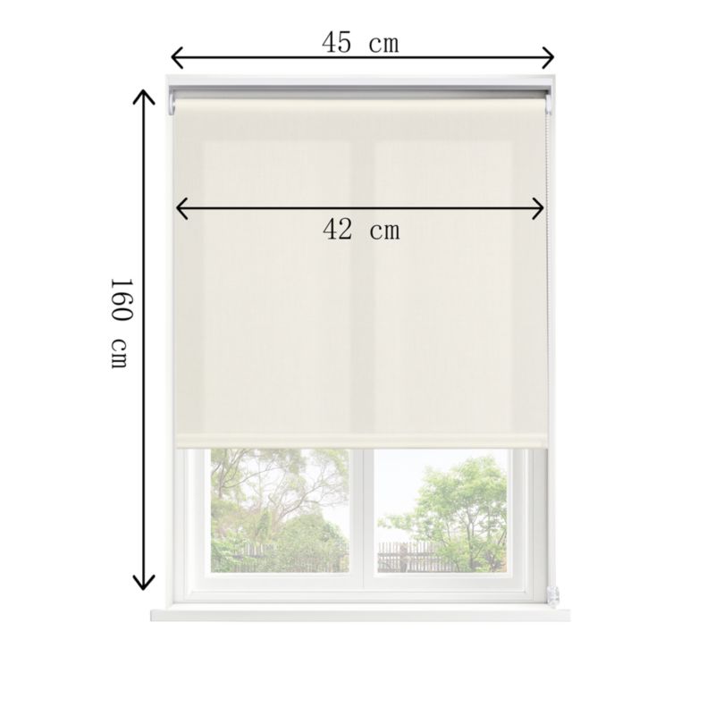 GoodHome Halo rullegardin 42 x 160 cm hvid