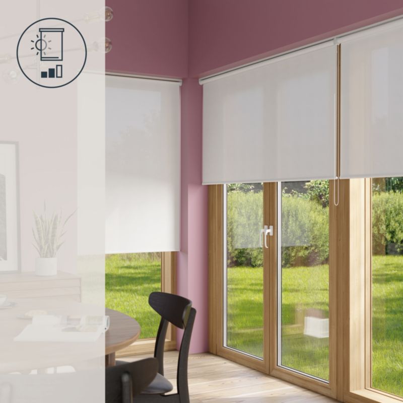 GoodHome Halo rullegardin 68,5 x 240 cm hvid