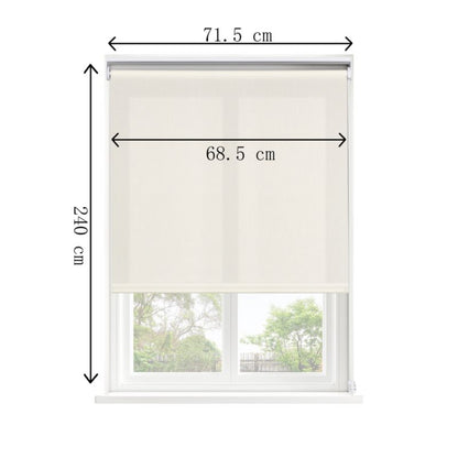 GoodHome Halo rullegardin 68,5 x 240 cm hvid