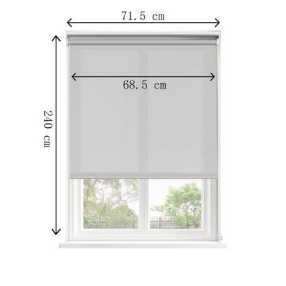 GoodHome Halo rullegardin 68,5 x 240 cm i naturlig farve