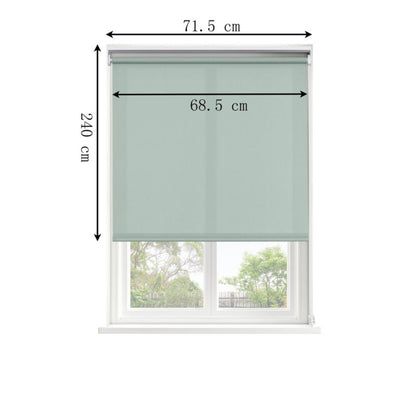 GoodHome Halo rullegardin 68,5 x 240 cm i lys grøn
