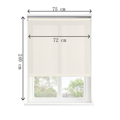 GoodHome Halo rullegardin 72 x 240 cm hvid